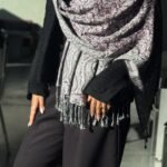 Burgundy shawl
